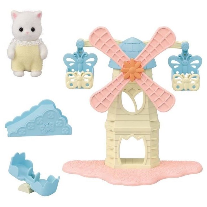 Figurines miniatures - SYLVANIAN FAMILIES - Le moulin des bébés - Intérieur - Rose - 3 ans