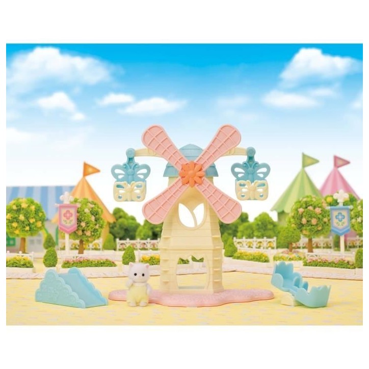 Figurines miniatures - SYLVANIAN FAMILIES - Le moulin des bébés - Intérieur - Rose - 3 ans