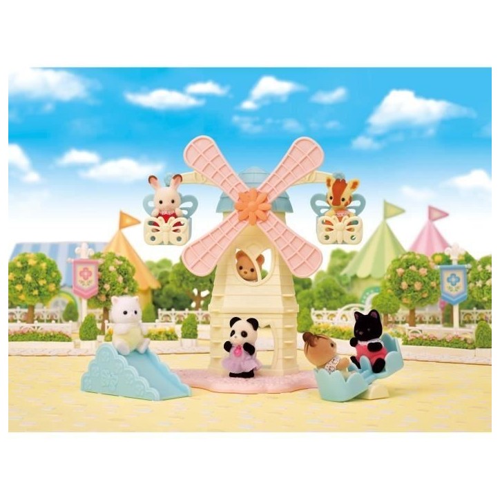 Figurines miniatures - SYLVANIAN FAMILIES - Le moulin des bébés - Intérieur - Rose - 3 ans