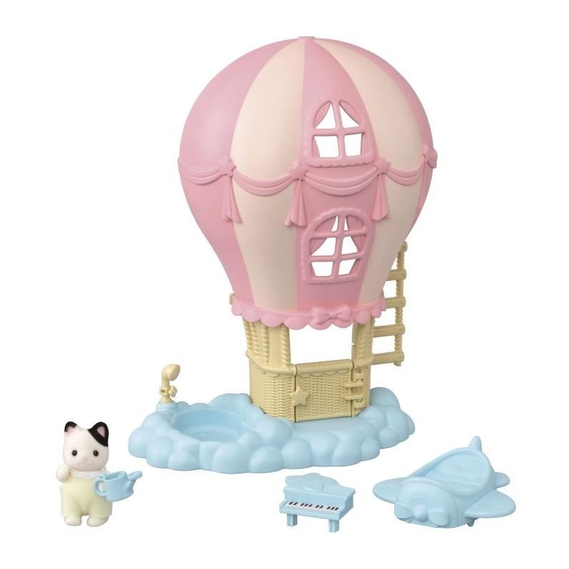 Mini-univers - SYLVANIAN FAMILIES - La montgolfiere des bébés - Rose Mini-univers - SYLVANIAN FAMILIES - La montgolfiere des bébés - Rose