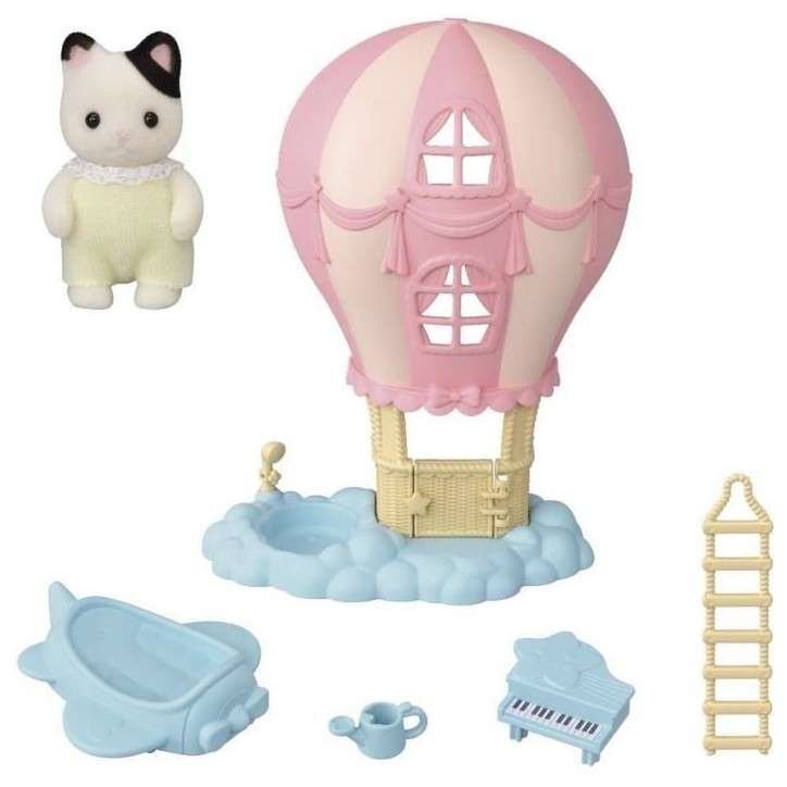 Mini-univers - SYLVANIAN FAMILIES - La montgolfiere des bébés - Rose - Pour enfants de 3 ans et plus Mini-univers - SYLVANIAN FAMILIES - La montgolfiere des bébés - Rose - Pour enfants de 3 ans et plus