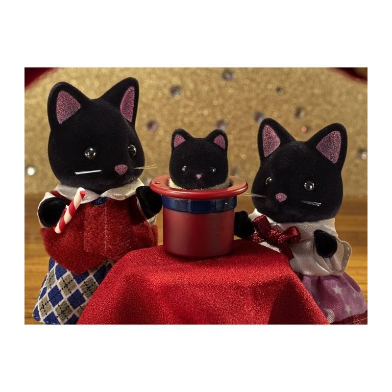 SYLVANIAN FAMILIES - La famille chat magicien - Poupée articulée - B SYLVANIAN FAMILIES - La famille chat magicien - Poupée articulée - B