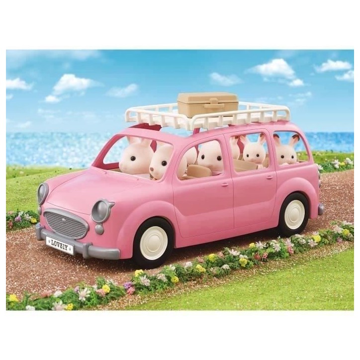 SYLVANIAN FAMILIES - Monospace rose pour pique-nique en famille SYLVANIAN FAMILIES - Monospace rose pour pique-nique en famille