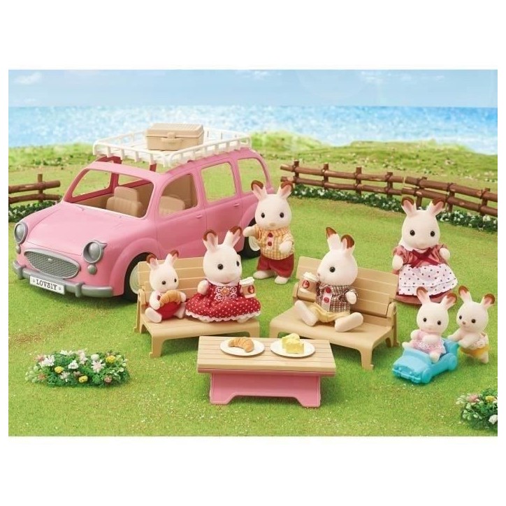 SYLVANIAN FAMILIES - Monospace rose pour pique-nique en famille SYLVANIAN FAMILIES - Monospace rose pour pique-nique en famille