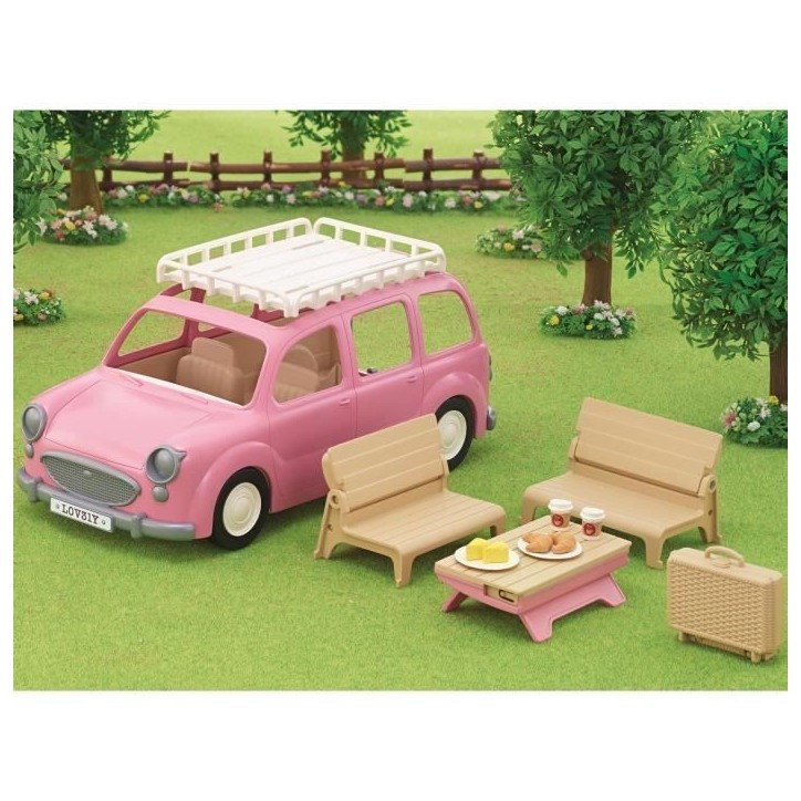 SYLVANIAN FAMILIES - Monospace rose pour pique-nique en famille SYLVANIAN FAMILIES - Monospace rose pour pique-nique en famille