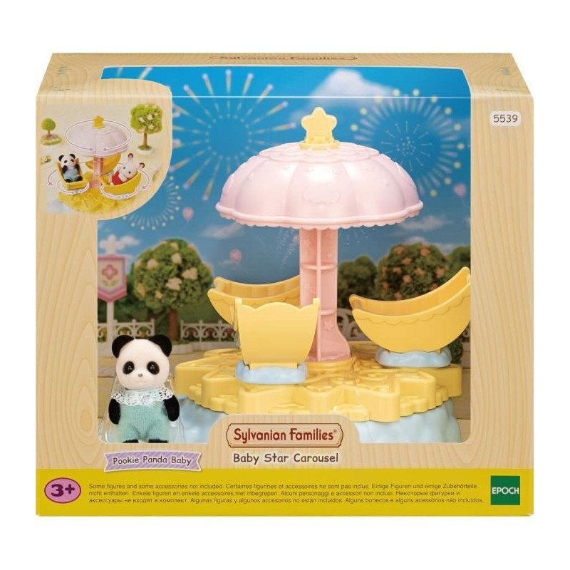 Figurines miniatures - SYLVANIAN FAMILIES - Le carrousel étoilé avec Figurines miniatures - SYLVANIAN FAMILIES - Le carrousel étoilé avec