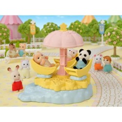 Figurines miniatures - SYLVANIAN FAMILIES - Le carrousel étoilé avec