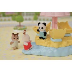 Figurines miniatures - SYLVANIAN FAMILIES - Le carrousel étoilé avec