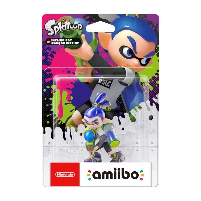 Figurine Amiibo - Garçon Inkling • Collection Splatoon Figurine Amiibo - Garçon Inkling • Collection Splatoon