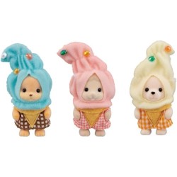 Le trio de bébés en costumes de cremes glacées - SYLVANIAN FAMILIES
