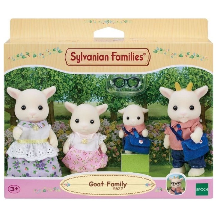 Figurines miniatures - SYLVANIAN FAMILIES - La famille Chevre - 4 personnages articulés et habillés avec soin Figurines miniatures - SYLVANIAN FAMILIES - La famille Chevre - 4 personnages articulés et habillés avec soin