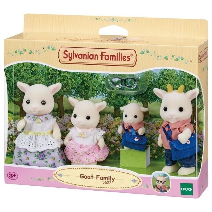 Figurines miniatures - SYLVANIAN FAMILIES - La famille Chevre - 4 personnages articulés et habillés avec soin Figurines miniatures - SYLVANIAN FAMILIES - La famille Chevre - 4 personnages articulés et habillés avec soin
