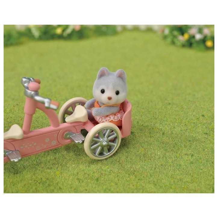 Figurines miniatures - SYLVANIAN FAMILIES - 5637 - Les freres et soeurs husky et leur tandem Figurines miniatures - SYLVANIAN FAMILIES - 5637 - Les freres et soeurs husky et leur tandem