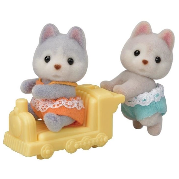 Mini-univers - SYLVANIAN FAMILIES - Les jumeaux husky - Orange - Mixte - 3 ans+ Mini-univers - SYLVANIAN FAMILIES - Les jumeaux husky - Orange - Mixte - 3 ans+