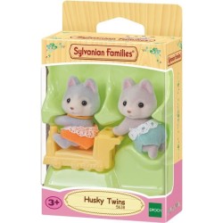 Mini-univers - SYLVANIAN FAMILIES - Les jumeaux husky - Orange - Mixte