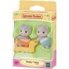 Mini-univers - SYLVANIAN FAMILIES - Les jumeaux husky - Orange - Mixte