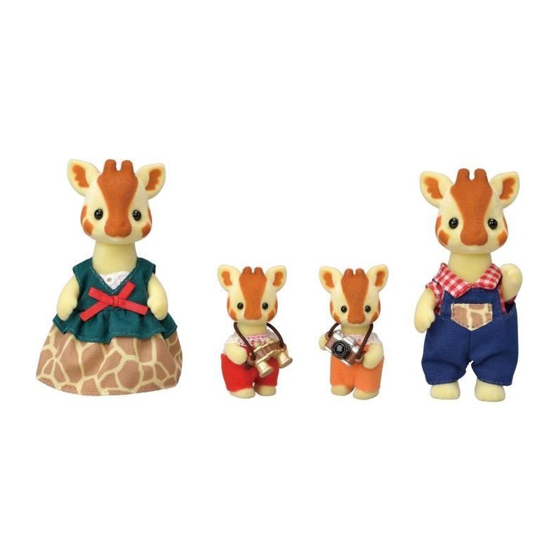 SYLVANIAN FAMILIES - Famille Girafe - 4 personnages articulés - Orang SYLVANIAN FAMILIES - Famille Girafe - 4 personnages articulés - Orang