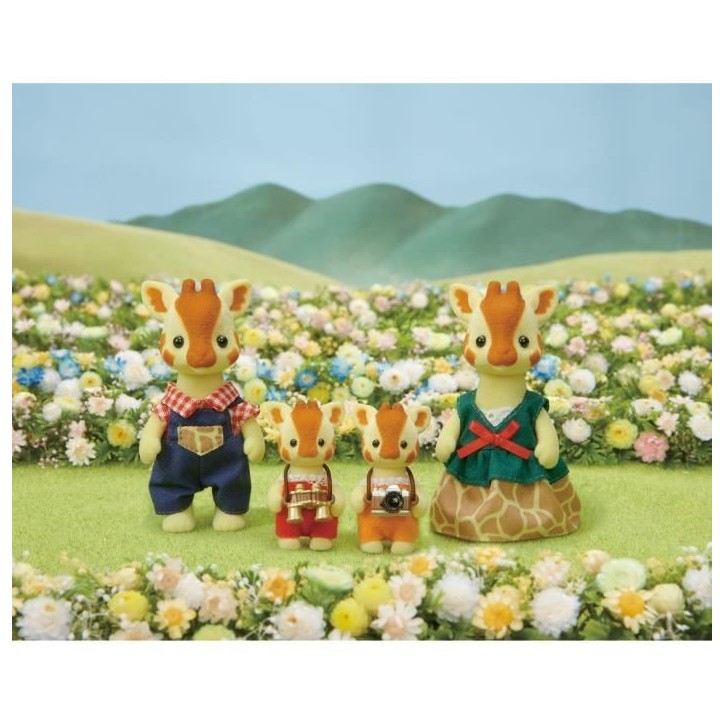 SYLVANIAN FAMILIES - Famille Girafe - 4 personnages articulés - Orange - Mixte SYLVANIAN FAMILIES - Famille Girafe - 4 personnages articulés - Orange - Mixte