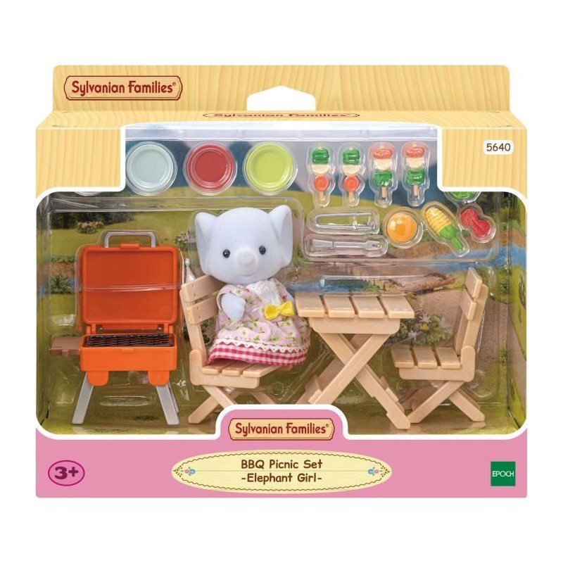 Figurine miniature - SYLVANIAN FAMILIES - La fille éléphant et son s Figurine miniature - SYLVANIAN FAMILIES - La fille éléphant et son s