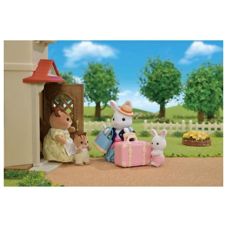 Figurine miniature - Maman Lapin neige et sa valise de weekend - SYLVANIAN FAMILIES Figurine miniature - Maman Lapin neige et sa valise de weekend - SYLVANIAN FAMILIES