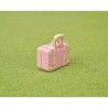 Figurine miniature - Maman Lapin neige et sa valise de weekend - SYLVA