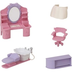 Mini-univers - SYLVANIAN FAMILIES - Salon de coiffure des poneys - Acc