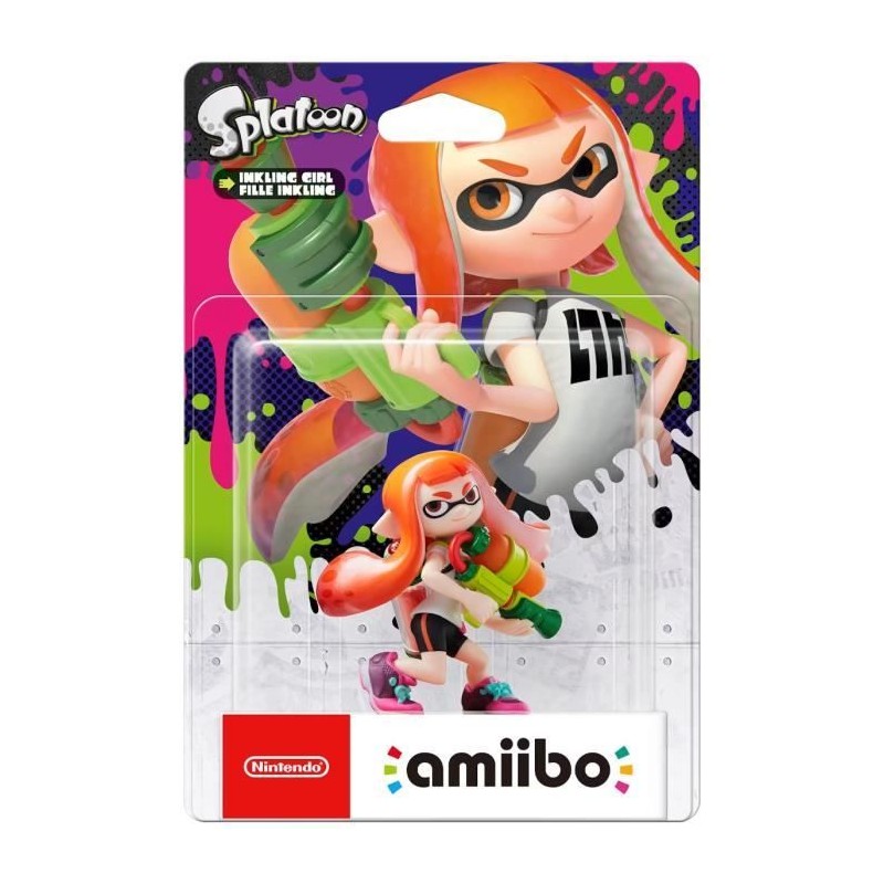 Figurine Amiibo - Fille Inkling • Collection Splatoon Figurine Amiibo - Fille Inkling • Collection Splatoon