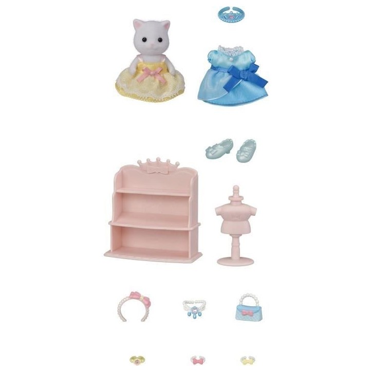 Figurine La fille chat persan princesse - SYLVANIAN FAMILIES - 5537 Figurine La fille chat persan princesse - SYLVANIAN FAMILIES - 5537