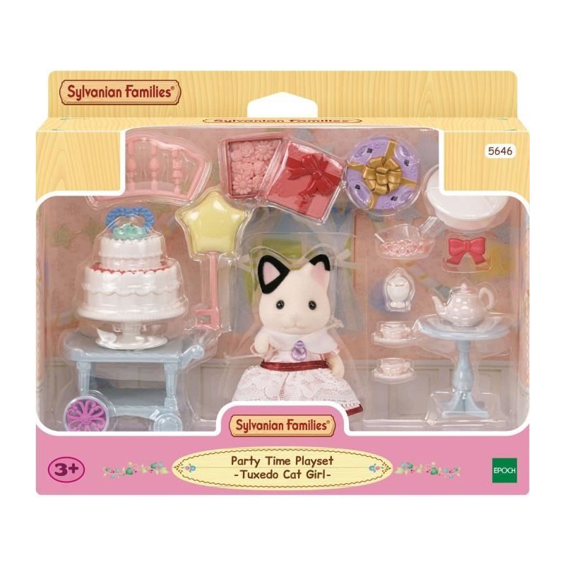Figurines miniatures - SYLVANIAN FAMILIES - 5646 - La fille Chat bicol Figurines miniatures - SYLVANIAN FAMILIES - 5646 - La fille Chat bicol