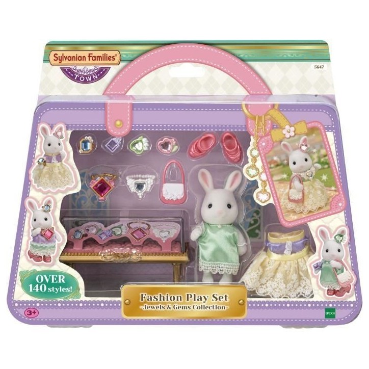 Figurines miniatures - SYLVANIAN FAMILIES - 5647 - La valisette de mode et grande soeur Lapin neige Figurines miniatures - SYLVANIAN FAMILIES - 5647 - La valisette de mode et grande soeur Lapin neige