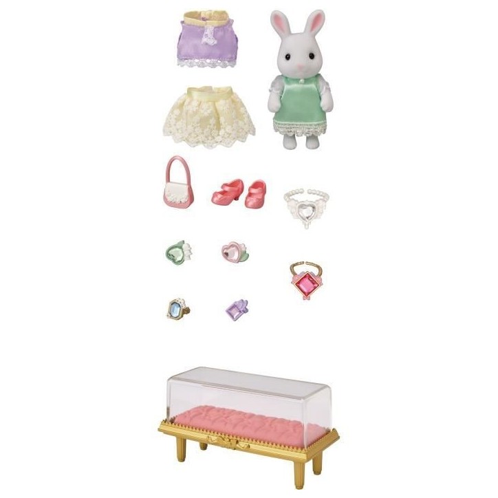 Figurines miniatures - SYLVANIAN FAMILIES - 5647 - La valisette de mode et grande soeur Lapin neige Figurines miniatures - SYLVANIAN FAMILIES - 5647 - La valisette de mode et grande soeur Lapin neige