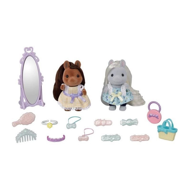 SYLVANIAN FAMILIES - Les amis poney et leurs kits de coiffure SYLVANIAN FAMILIES - Les amis poney et leurs kits de coiffure