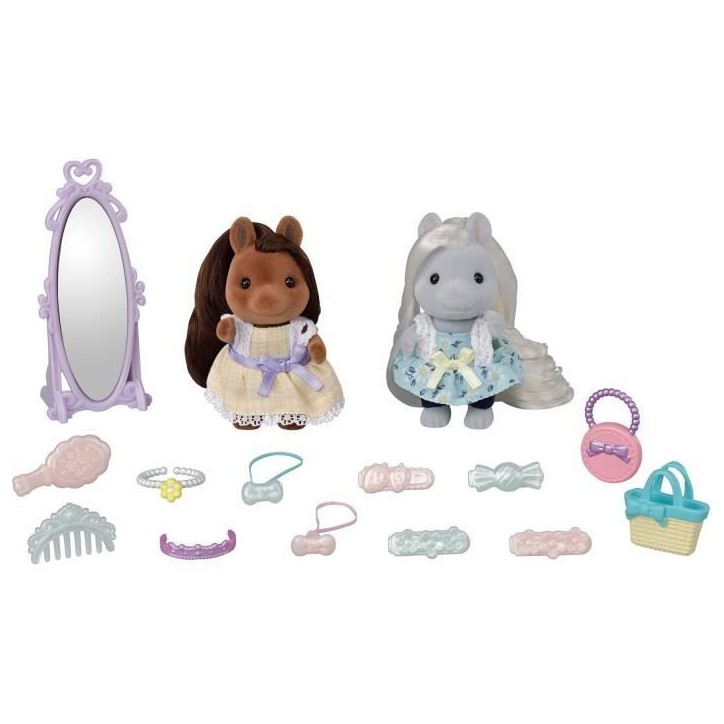 SYLVANIAN FAMILIES - Les amis poney et leurs kits de coiffure SYLVANIAN FAMILIES - Les amis poney et leurs kits de coiffure