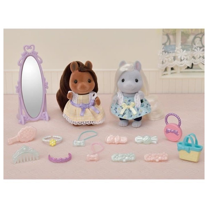 SYLVANIAN FAMILIES - Les amis poney et leurs kits de coiffure SYLVANIAN FAMILIES - Les amis poney et leurs kits de coiffure