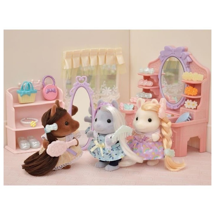 SYLVANIAN FAMILIES - Les amis poney et leurs kits de coiffure SYLVANIAN FAMILIES - Les amis poney et leurs kits de coiffure