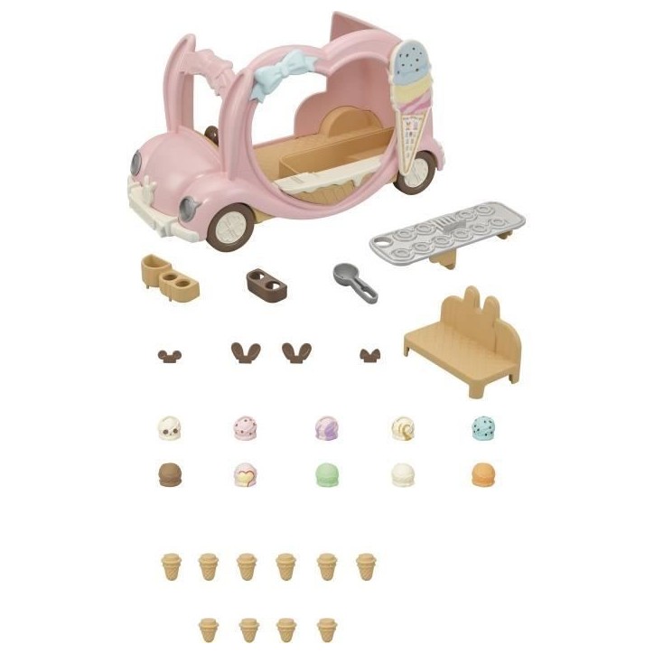 Le marchand de glace ambulant - SYLVANIAN FAMILIES - 5651 - Extérieur - Rose - A partir de 3 ans Le marchand de glace ambulant - SYLVANIAN FAMILIES - 5651 - Extérieur - Rose - A partir de 3 ans