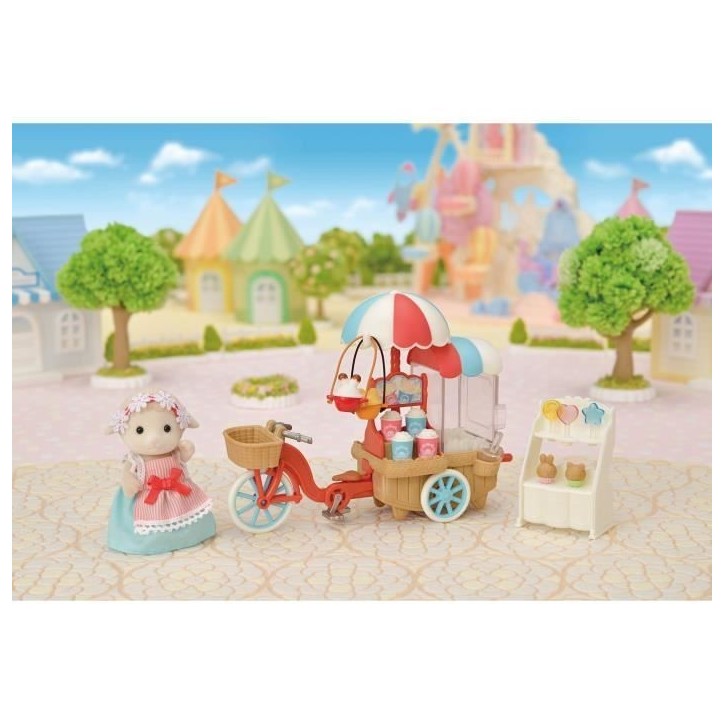 Figurine miniature - SYLVANIAN FAMILIES - La maman mouton et son stand de popcorn Figurine miniature - SYLVANIAN FAMILIES - La maman mouton et son stand de popcorn
