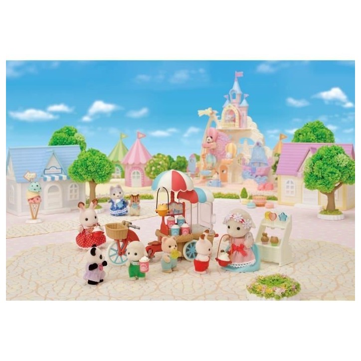 Figurine miniature - SYLVANIAN FAMILIES - La maman mouton et son stand de popcorn Figurine miniature - SYLVANIAN FAMILIES - La maman mouton et son stand de popcorn