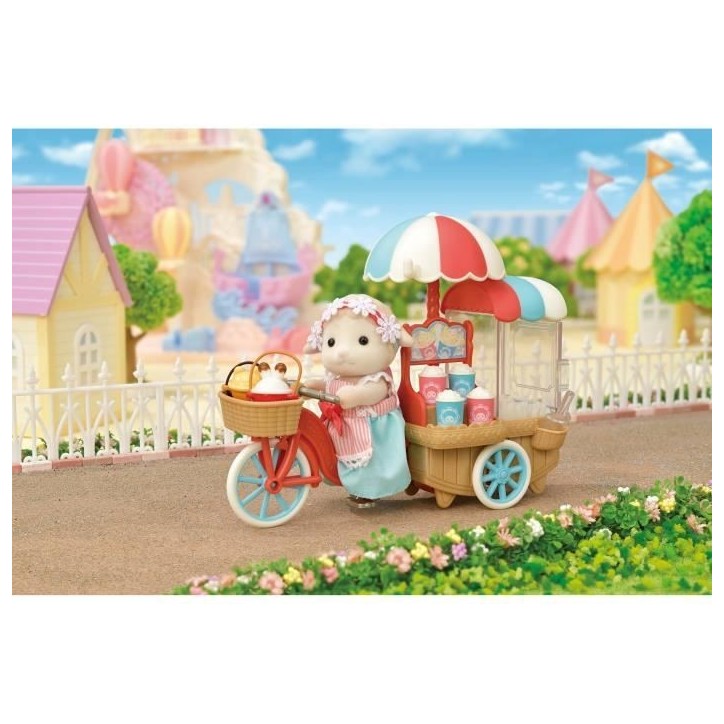 Figurine miniature - SYLVANIAN FAMILIES - La maman mouton et son stand de popcorn Figurine miniature - SYLVANIAN FAMILIES - La maman mouton et son stand de popcorn