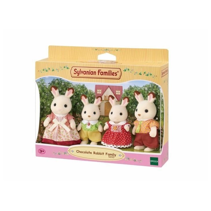 Famille Lapin Chocolat - SYLVANIAN FAMILIES - 5655 - Articulée et Habillée - A partir de 3 ans Famille Lapin Chocolat - SYLVANIAN FAMILIES - 5655 - Articulée et Habillée - A partir de 3 ans