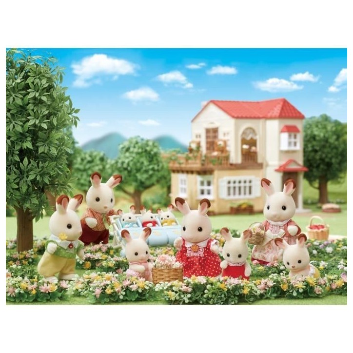 Famille Lapin Chocolat - SYLVANIAN FAMILIES - 5655 - Articulée et Habillée - A partir de 3 ans Famille Lapin Chocolat - SYLVANIAN FAMILIES - 5655 - Articulée et Habillée - A partir de 3 ans