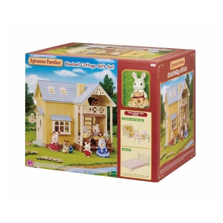 Coffret Le cottage au toit bleu - SYLVANIAN FAMILIES - 5671 - Pour Enfant de 5 ans et plus - Mobilier inclus Coffret Le cottage au toit bleu - SYLVANIAN FAMILIES - 5671 - Pour Enfant de 5 ans et plus - Mobilier inclus