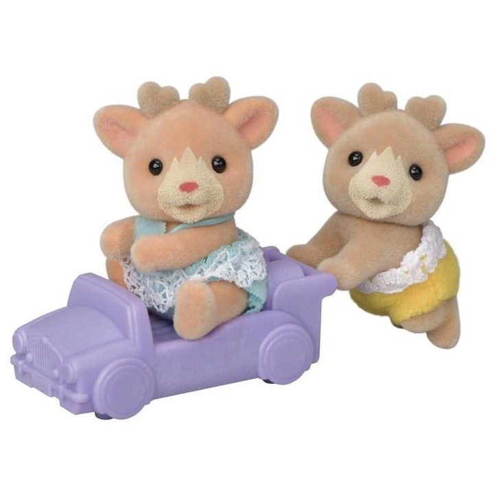 Poupée - SYLVANIAN FAMILIES - Les jumeaux Renne - Blanc - Mixte - 5693 Poupée - SYLVANIAN FAMILIES - Les jumeaux Renne - Blanc - Mixte - 5693