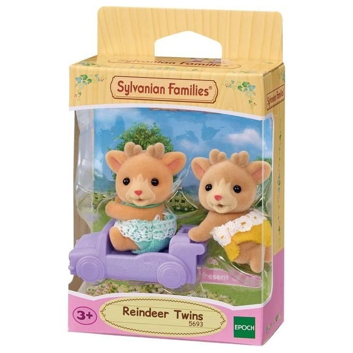 Poupée - SYLVANIAN FAMILIES - Les jumeaux Renne - Blanc - Mixte - 5693 Poupée - SYLVANIAN FAMILIES - Les jumeaux Renne - Blanc - Mixte - 5693