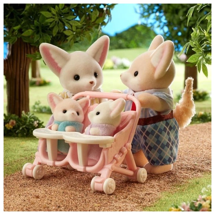 Poupée - SYLVANIAN FAMILIES - Famille Fennec - Multicolore - Articulée et habillée avec soin Poupée - SYLVANIAN FAMILIES - Famille Fennec - Multicolore - Articulée et habillée avec soin