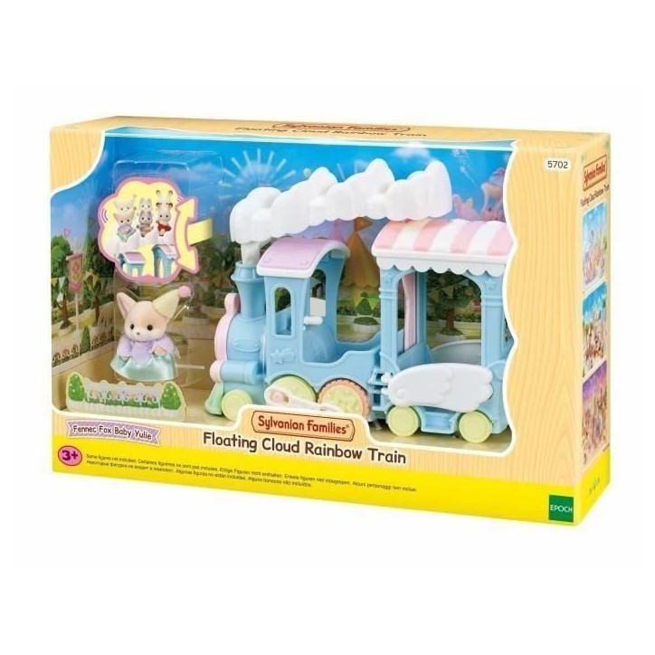 Train a vapeur pour enfant - SYLVANIAN FAMILIES - Bébé Fennec inclus - Sieges animés - Jusqu'a 5 personnages Train a vapeur pour enfant - SYLVANIAN FAMILIES - Bébé Fennec inclus - Sieges animés - Jusqu'a 5 personnages