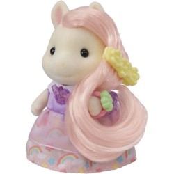 Coiffeuse Fille Poney - SYLVANIAN FAMILIES - Joy aux cheveux roses - A