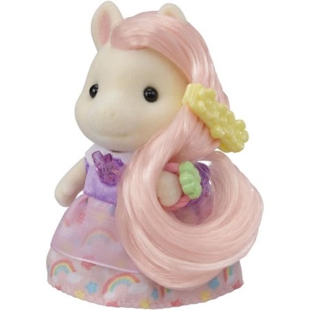 Coiffeuse Fille Poney - SYLVANIAN FAMILIES - Joy aux cheveux roses - A