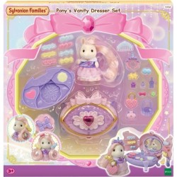 Coiffeuse Fille Poney - SYLVANIAN FAMILIES - Joy aux cheveux roses - A