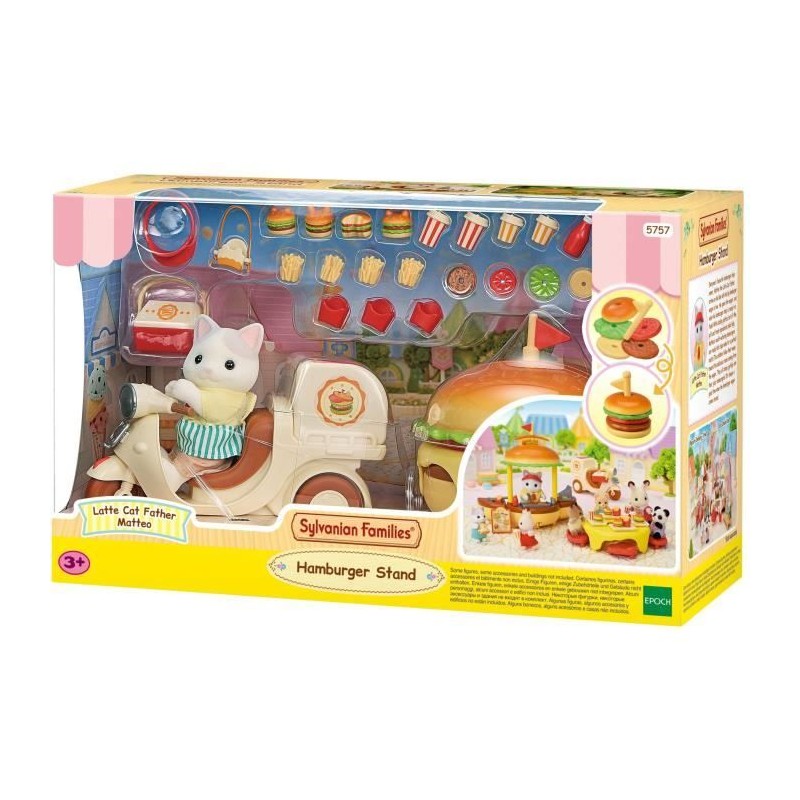 Jeu de Restauration - SYLVANIAN FAMILIES - Stand de Hamburgers - Papa Jeu de Restauration - SYLVANIAN FAMILIES - Stand de Hamburgers - Papa